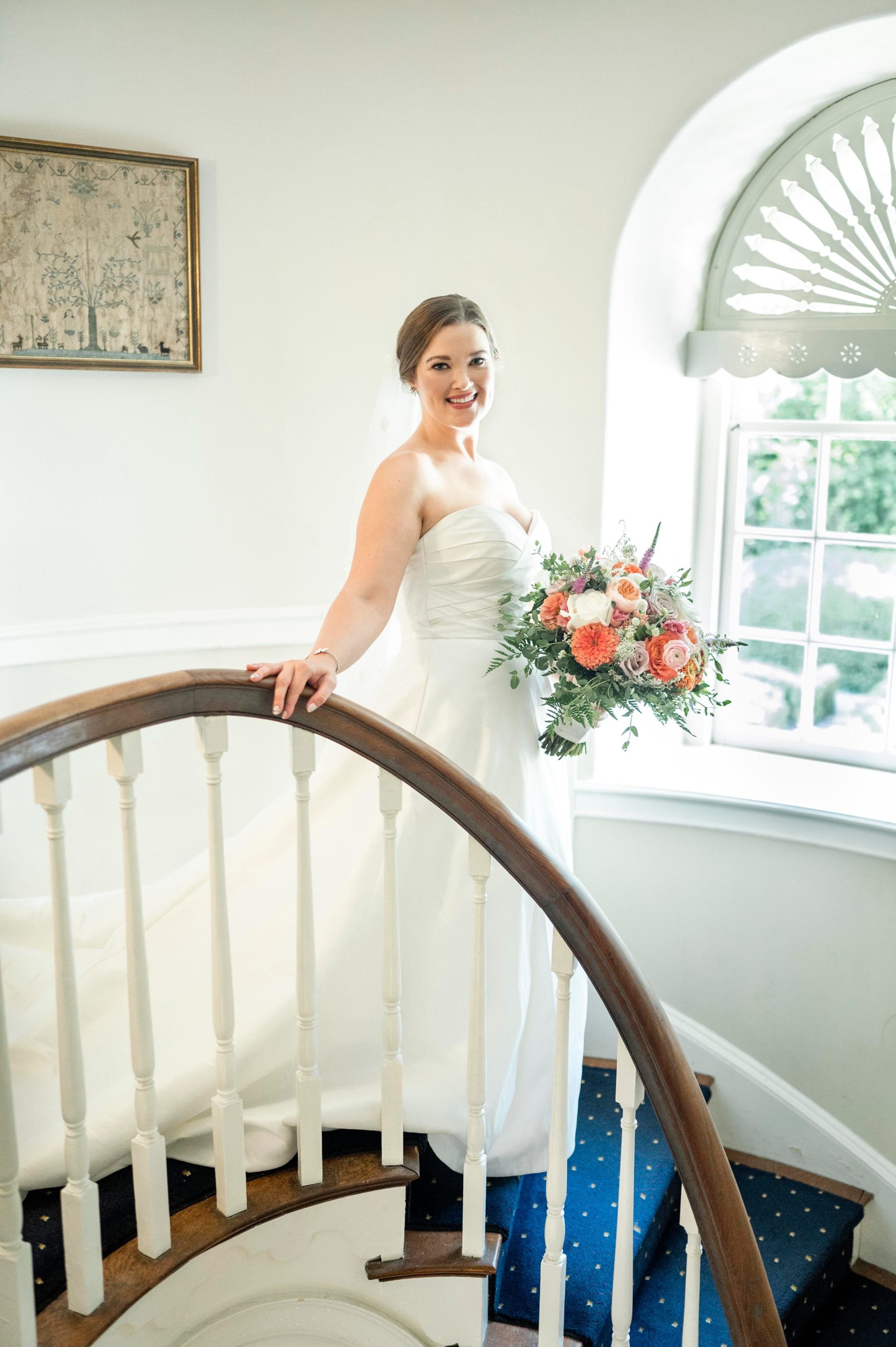 Dreamy & Vibrant Wedding at Appleford Estate | bride getting ready