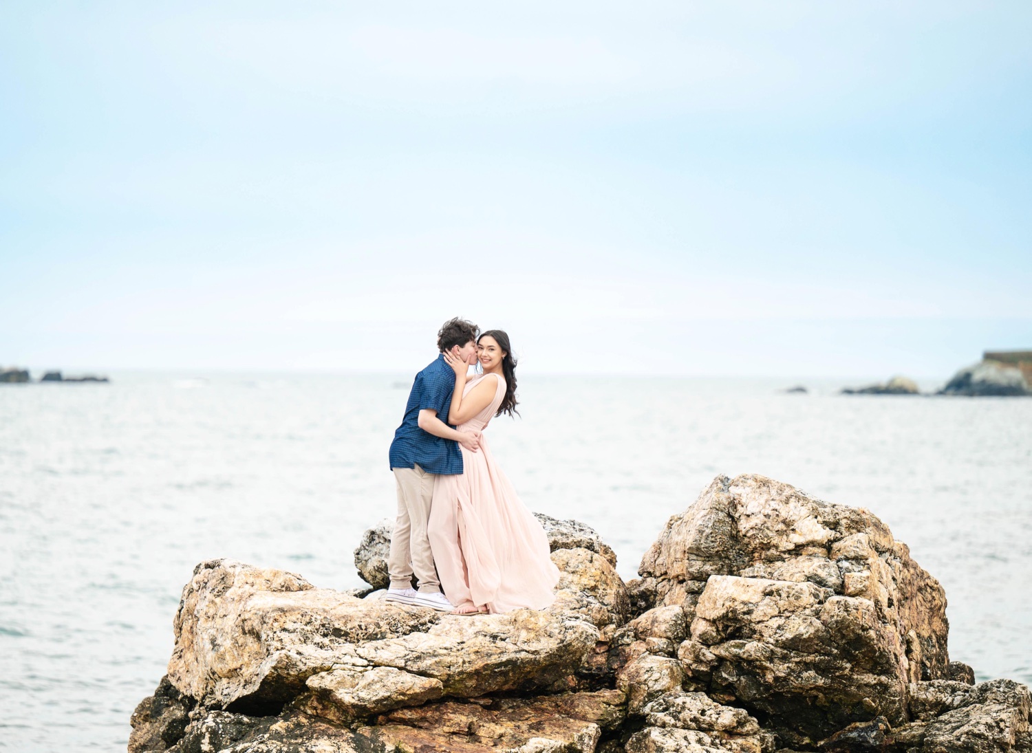Newport Rhode Island Beach Engagement | Abbe Foreman Photography