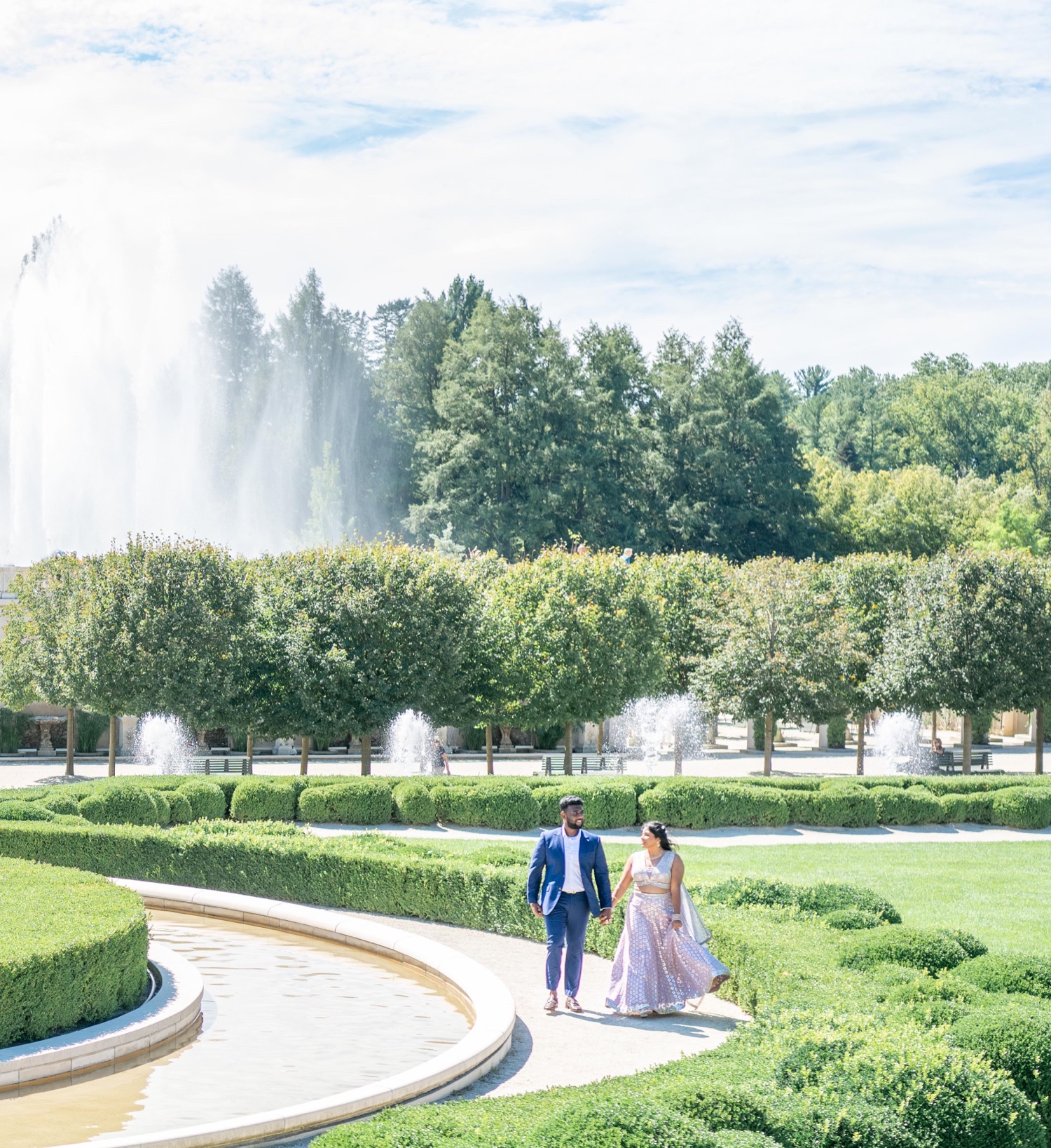 Longwood Gardens Engagement Photos in Kennett Square, PA