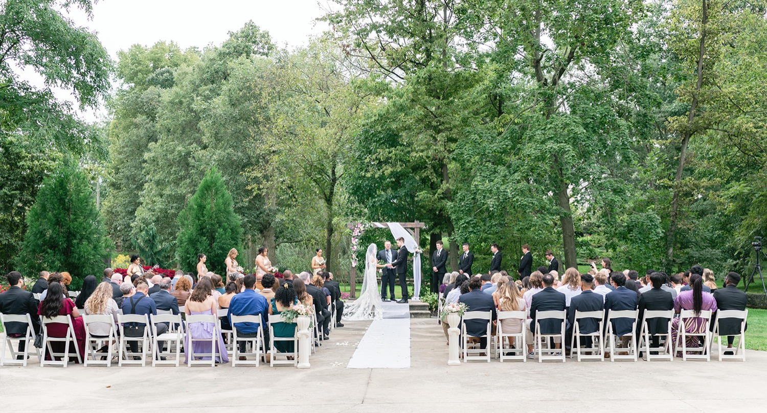 Outdoor Garden Wedding Ceremony Photos
