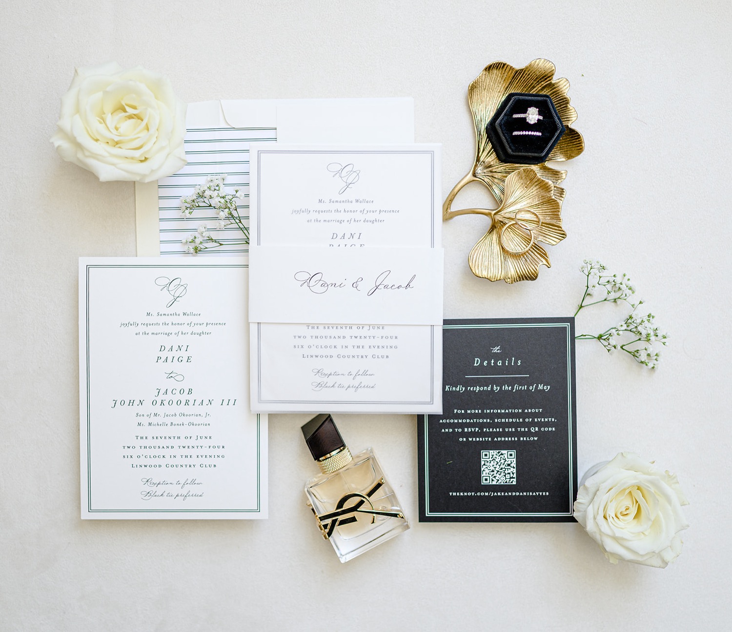 Elegant Chic Wedding at Linwood Country Club