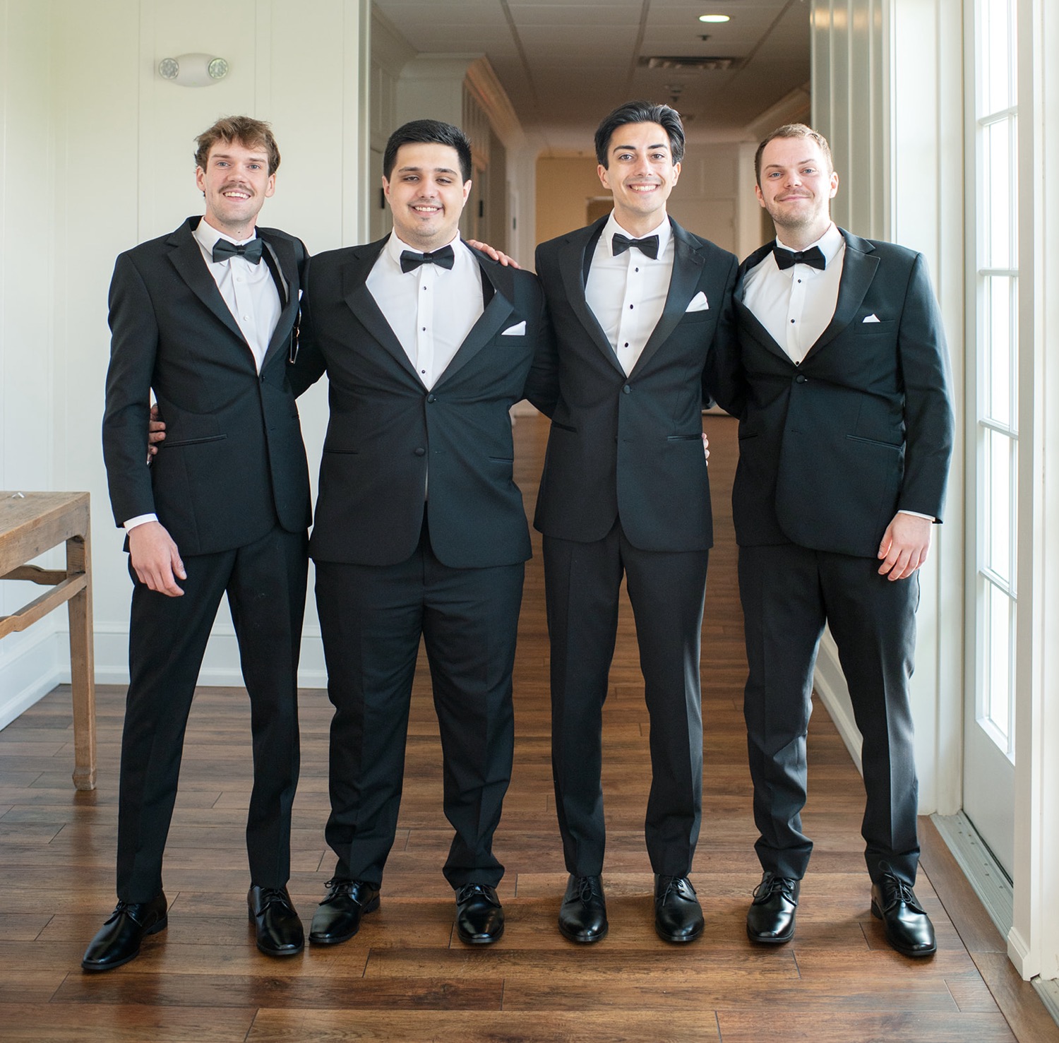 Groom Getting Ready at Linwood Country Club