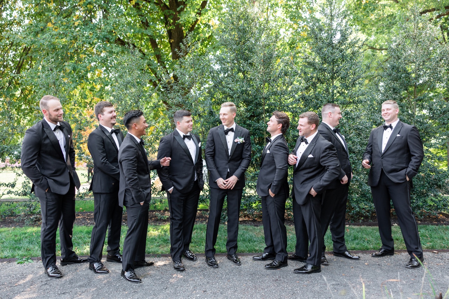 Groomsmen Photos at Tyler Gardens