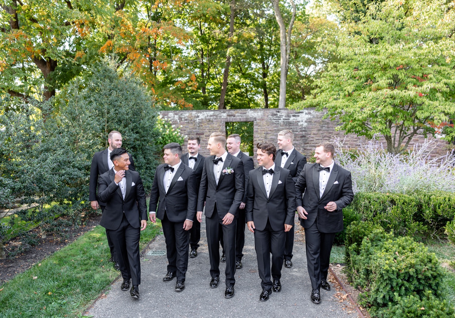 Groomsmen Photos at Tyler Gardens